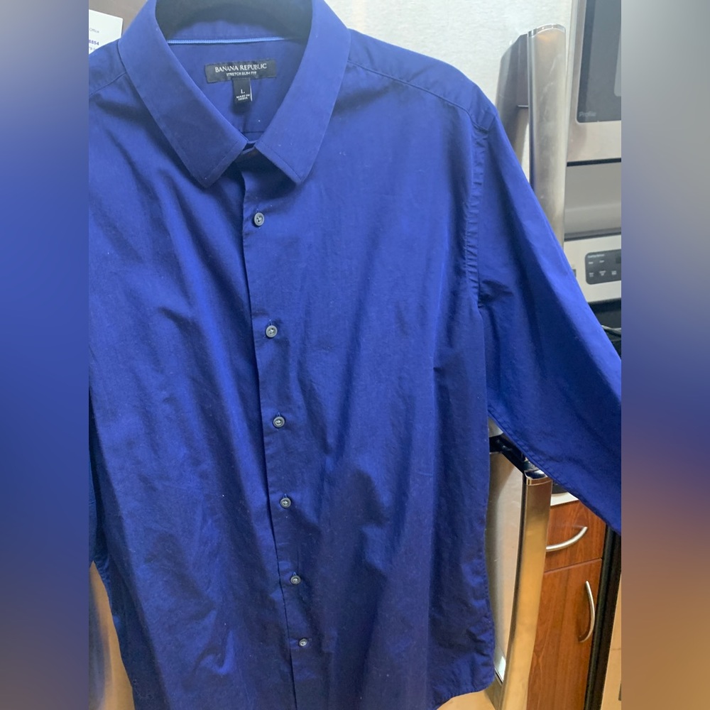 Banana Republic Stretch Slim Fit Button Down